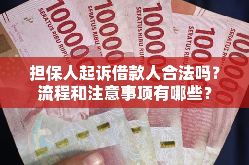 北京担保人起诉借款人合法吗？流程和注意事项有哪些？
