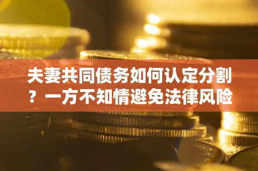北京夫妻共同债务如何认定分割？一方不知情避免法律风险必看！